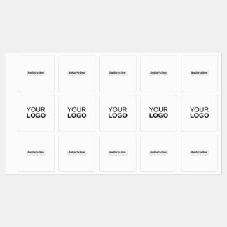 Large Square Adhesive / Waterproof Label