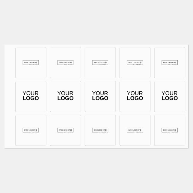 Large Square Adhesive / Waterproof Label (Sheet)