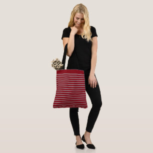 Large Striped Tote Bag