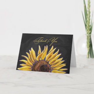 Large Sunflower Art Thank You