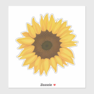 Large Sunflower Flower Sticker
