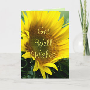 Large Sunflower Get Well or any occasion-customize Card