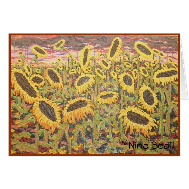 "Large Sunflowers," by Nina Beall (Front Horizontal)