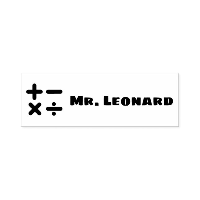 LARGE Teacher Self-Inking Stamp (Design)