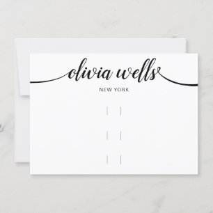 Large Three Hair Clip Horizontal Display Invitation