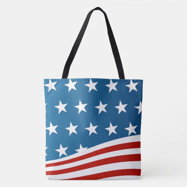 Large Tote Bag-Patriotic (Front)