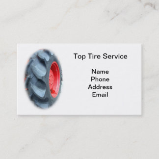 Large Tractor Tire Business Card
