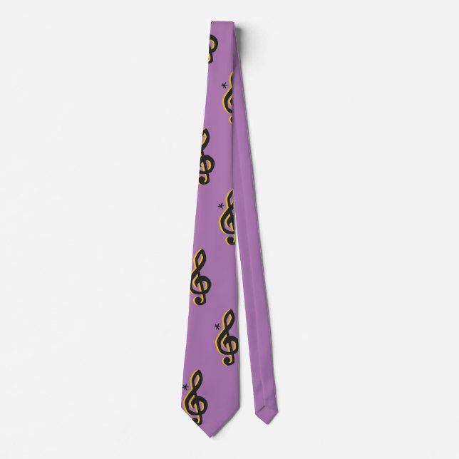 Large Treble Clef Tie (Front)