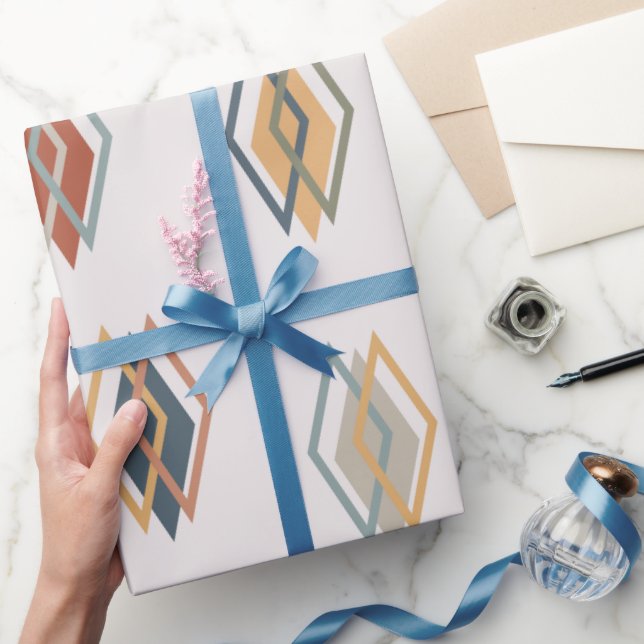 Large Triple Diamonds  Wrapping Paper (Gifting)