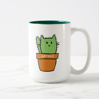 Large two-tone Cactus Mug - Pumpkin