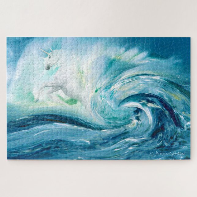 Large - Unicorn of the Sea  Jigsaw Puzzle (Horizontal)