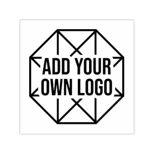 Large Upload Your Own Business Logo Self-inking Stamp