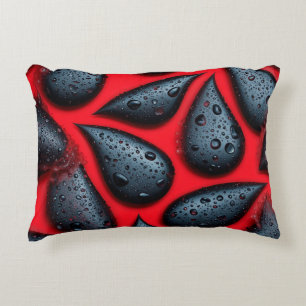 Large Watermelon seeds Accent Pillow