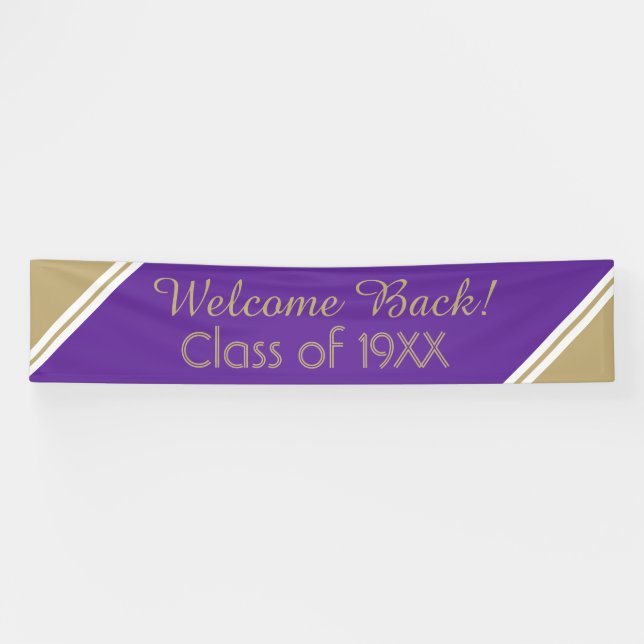 Large Welcome back class reunion Banner (Horizontal)