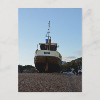 Large Wooden Fishing Boat Postcard