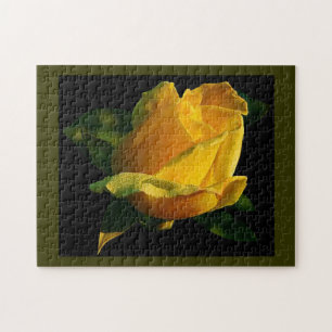Large Yellow Rose Jigsaw Puzzle
