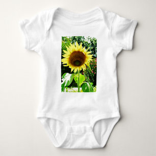 Large yellow Sunflower Baby Bodysuit