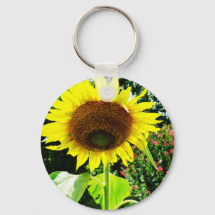 Large yellow Sunflower Keychain
