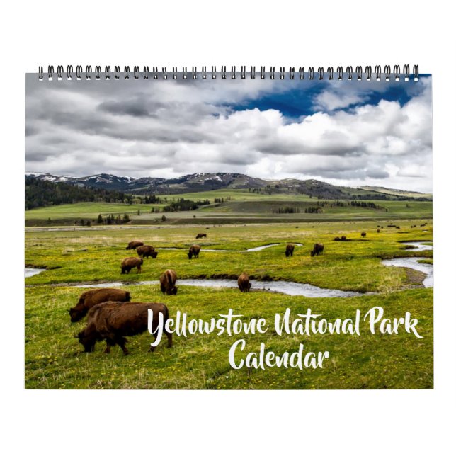 Large Yellowstone Park Calendar (Cover)