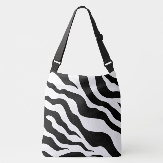 Large Zebra Print Tote Bag (Front)