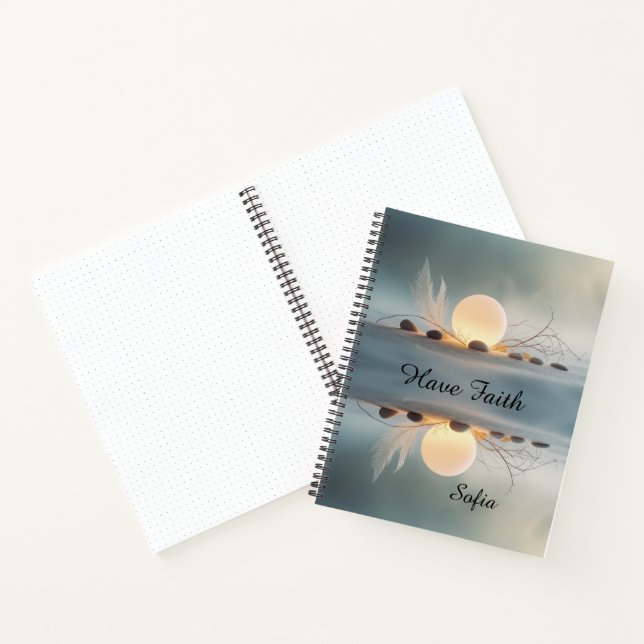 Large Zen Spiral Journal: Full Wrap Mindful Notebook (Inside)