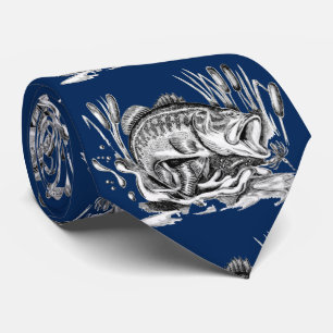 Largemouth Bass ネクタイ Tie
