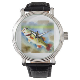 Largemouth Bass 200824AREF147 - Watercolor Watch