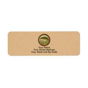 Largemouth Bass Burlywood Labels