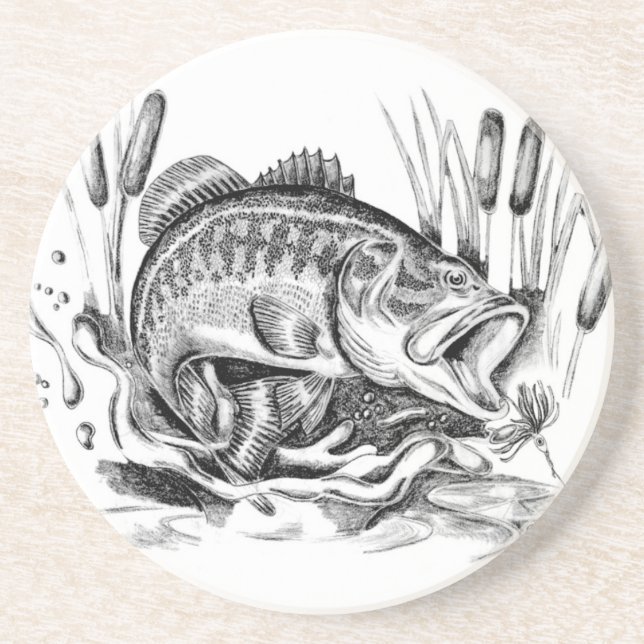 Largemouth Bass Coaster (Front)