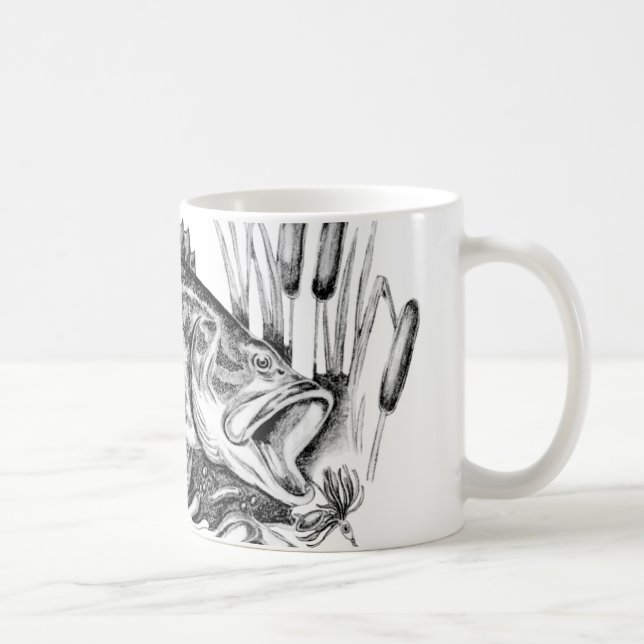 Largemouth bass coffee mug (Right)