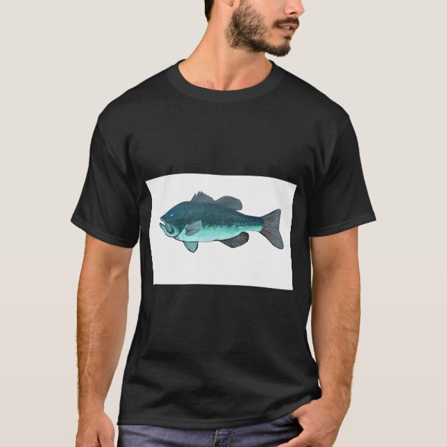 Largemouth Bass Fighting Fish T-Shirt (Front)