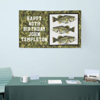 Largemouth Bass Fishing Cool Men's Birthday Camo
