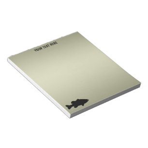 Largemouth Bass Fishing template Notepad