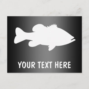 Largemouth Bass Fishing template Postcard