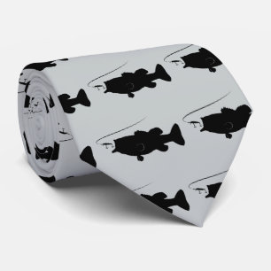 Largemouth Bass in Silhouette Tie