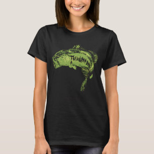 Largemouth Bass in the Strike Zone Art T-Shirt