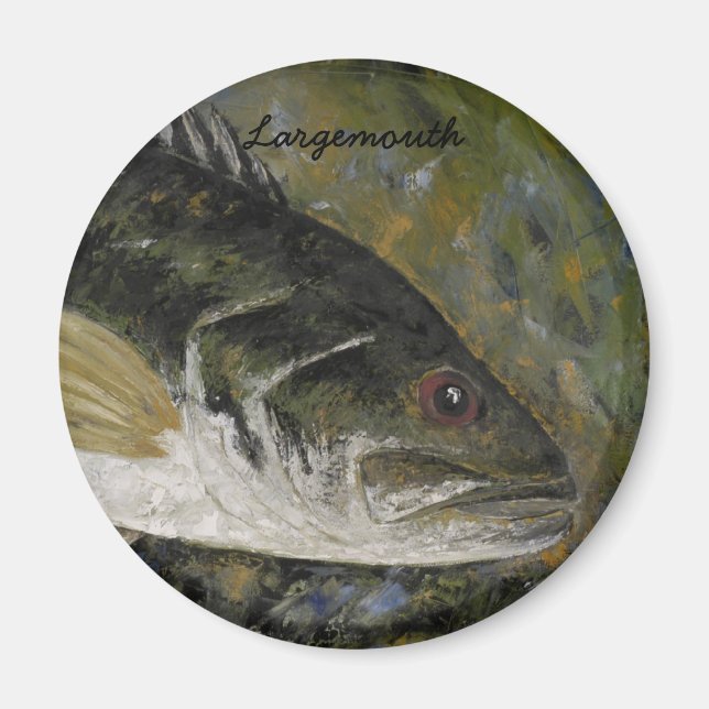 Largemouth Bass Magnet (Front)