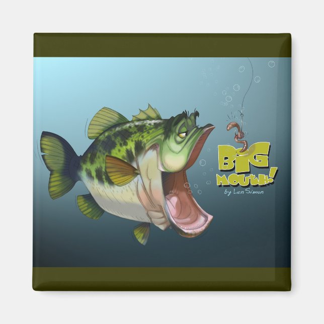 LargeMouth Bass Magnet (Front)