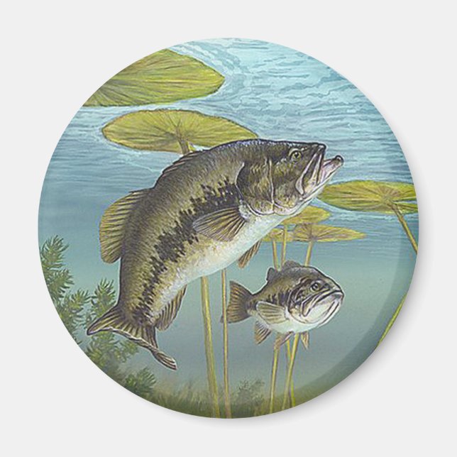 Largemouth Bass Magnet (Front)