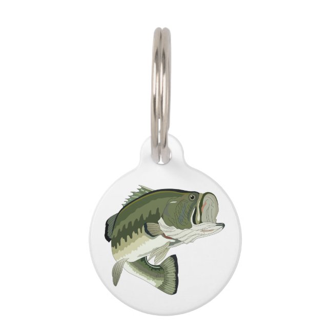 LARGEMOUTH BASS PET TAG (Front)