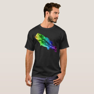 LARGEMOUTH BASS Rainbow T-Shirt