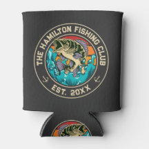 Largemouth Bass Retro Sunset Fishing Club