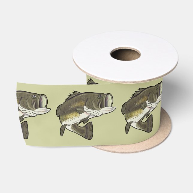 Largemouth Bass Satin Ribbon (Spool)