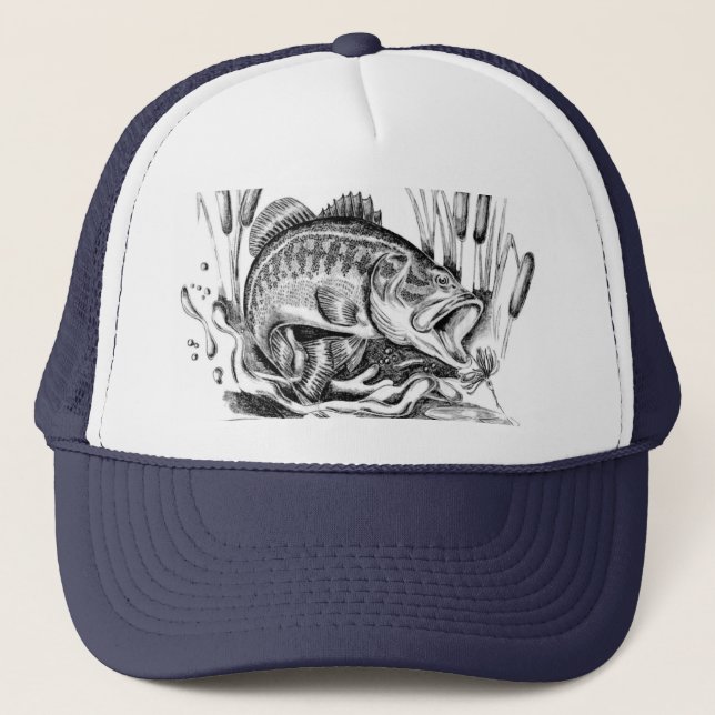 Largemouth Bass Trucker Hat (Front)