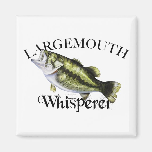 Largemouth Bass Whisperer Magnet (Front)