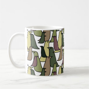 Larger Camouflage Birds Coffee Mug