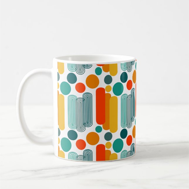 Larger Ovals and Circles  Coffee Mug (Left)