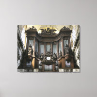 Larger-size canvas print of St Sulpice organ