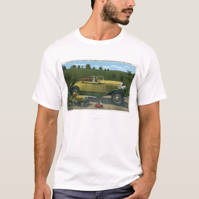 Largest Car in World, Studebaker Proving T-Shirt (Front)