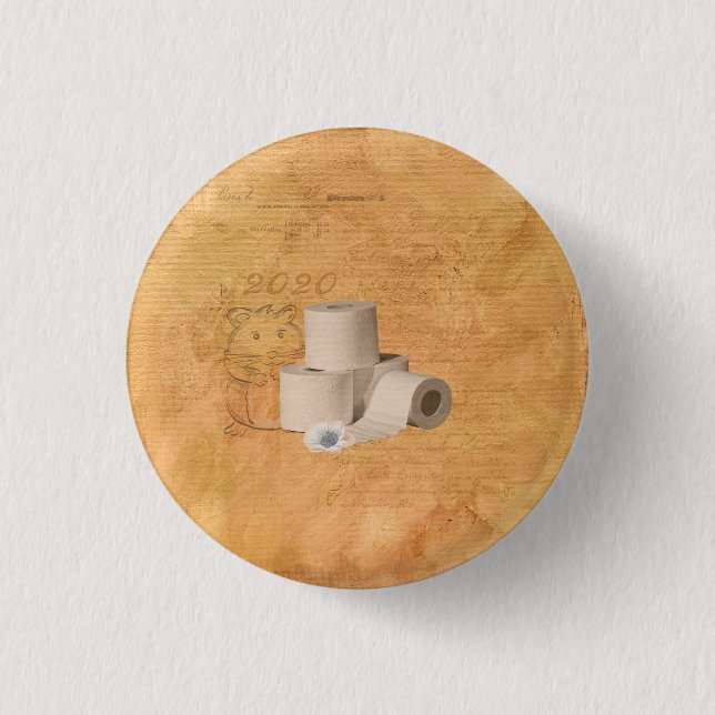 Largest toilet paper buyer 1 inch round button (Front)